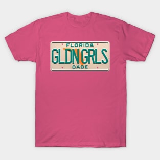 Golden Girls Miami Dade License Plate T-Shirt